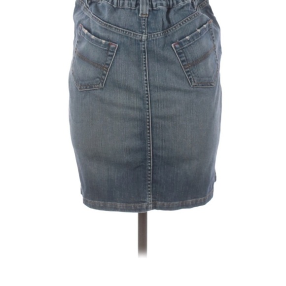 Mimi maternity blue denim summer mini skirt medium casual - Picture 4 of 5